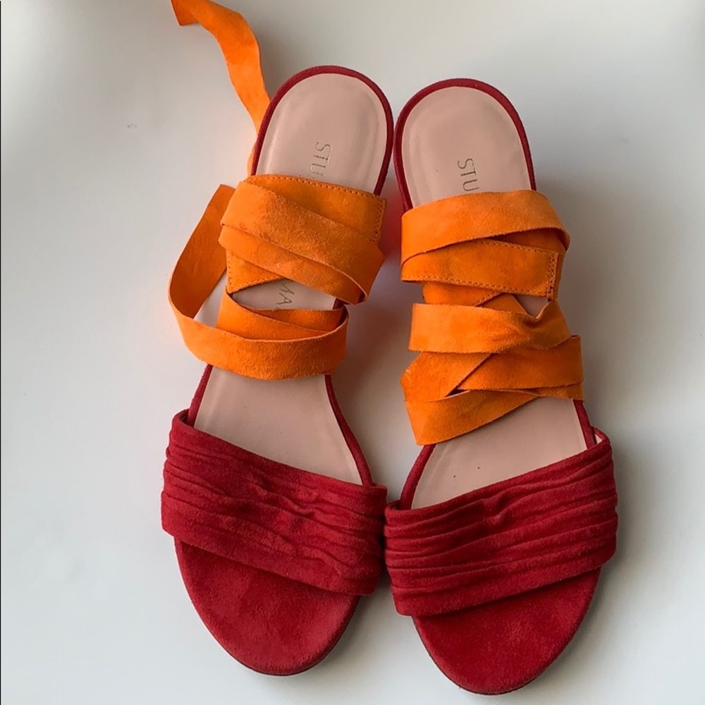 Lucite heels Stuart Weitzman in Bold colors!